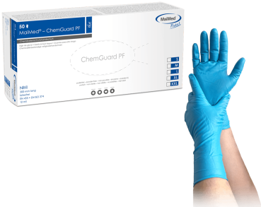 Schutzhandschuhe MaiMed Nitril ChemGuard, 50 Stück